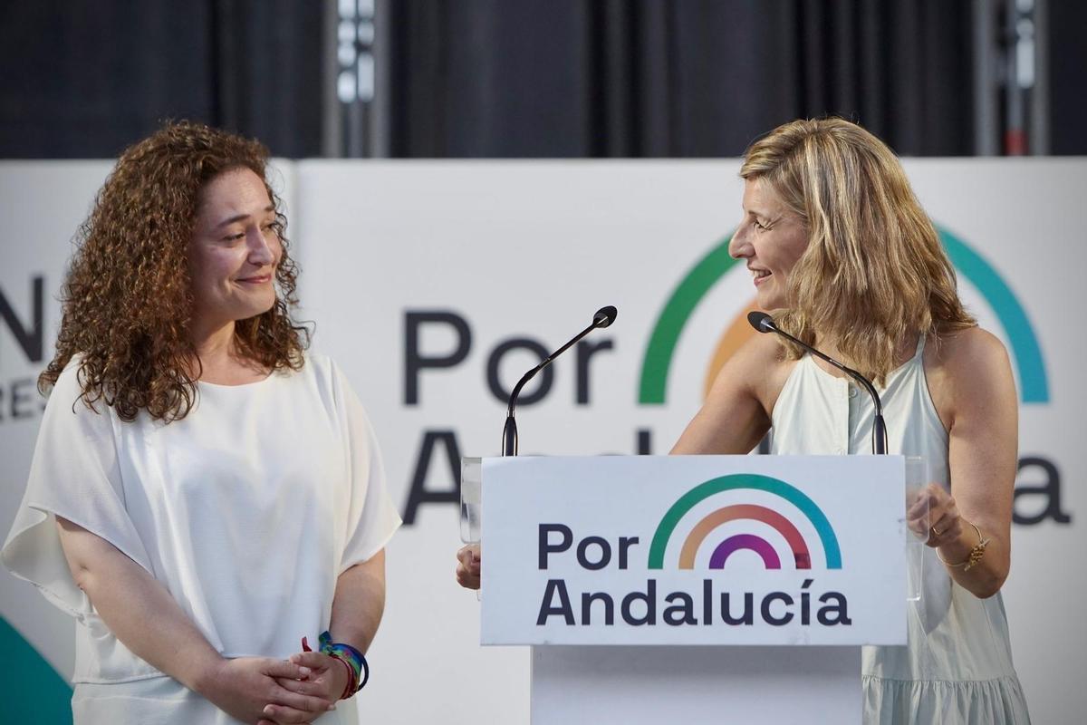 Yolanda Díaz e Íñigo Errejón hacen campaña juntos ‘Por Andalucía’