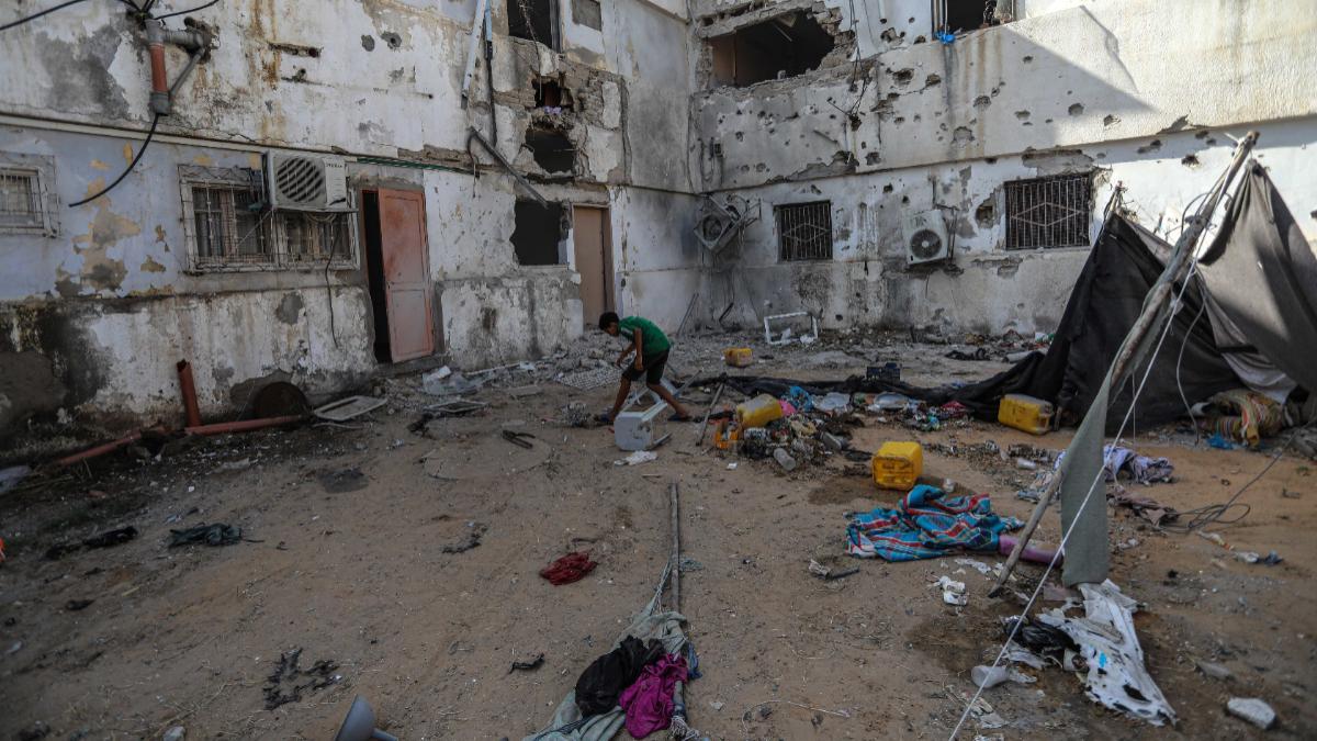 Hospital de Gaza tras un ataque israelí.