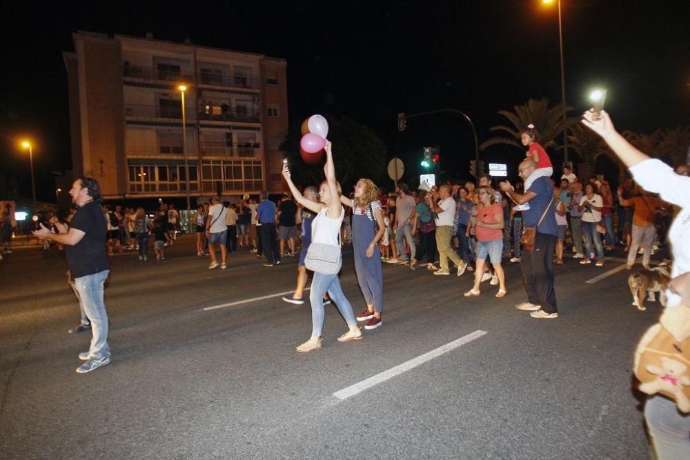 Tensión en El Rollo en el séptimo día de protestas por el soterramiento