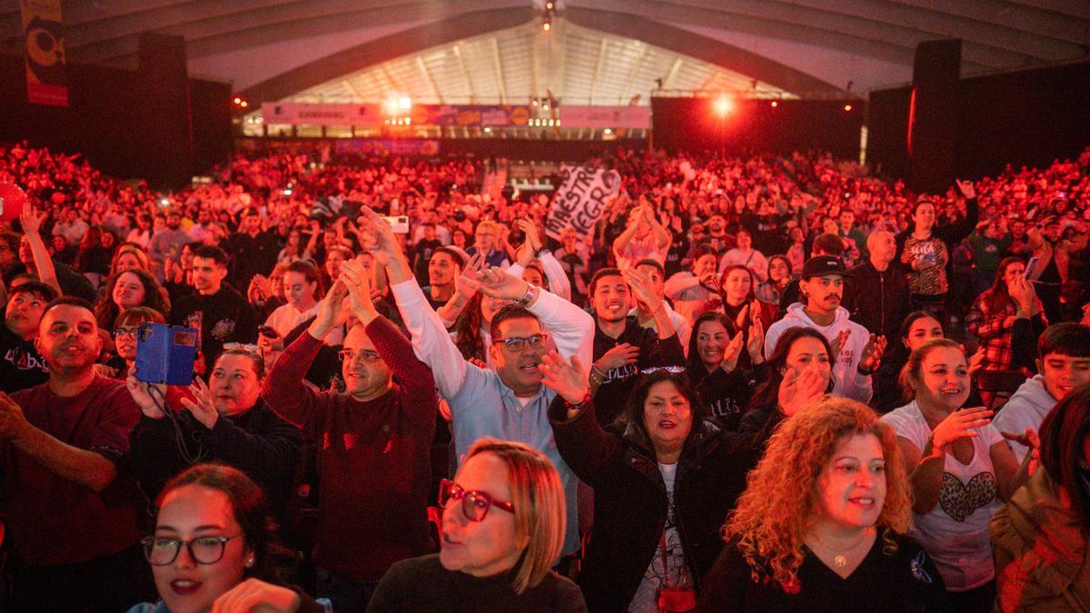 Público de la segunda fase de murgas adultas del Carnaval 2023.