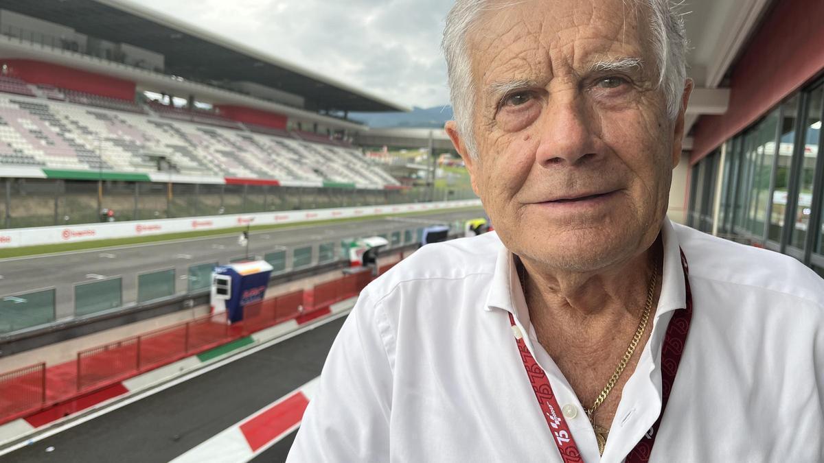 Giacomo Agostini, en el GP de Italia del pasado año.