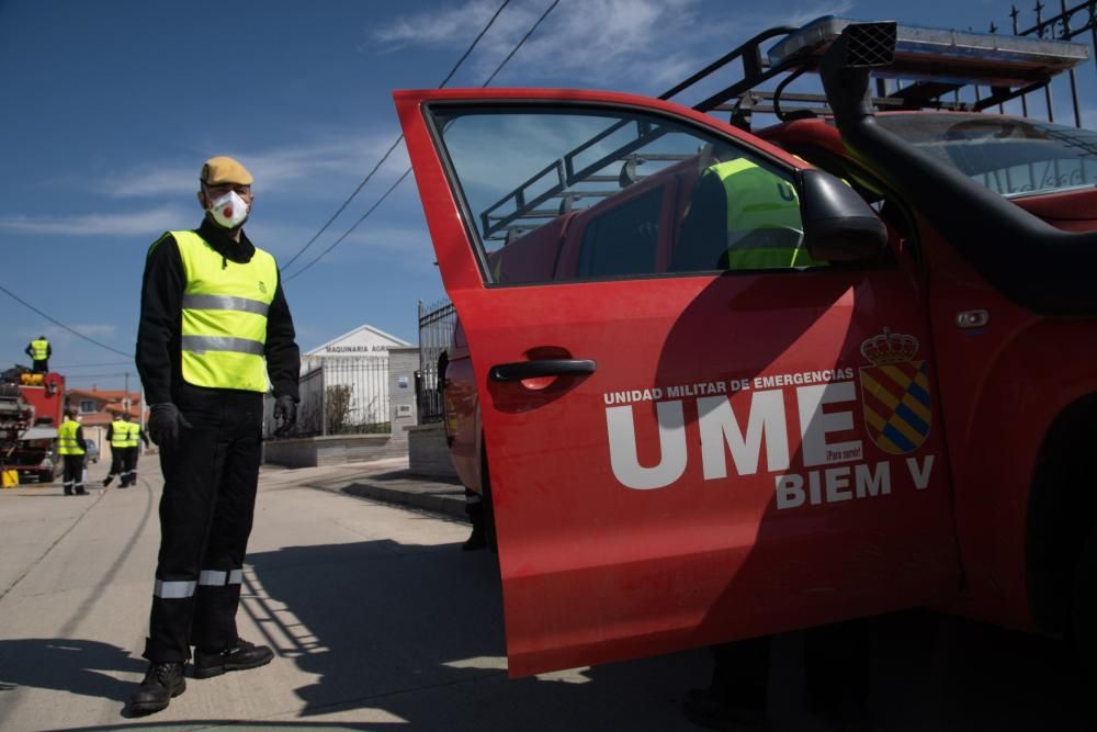 Así ha actuado la UME para la desinfección de las residencias de mayores en la provincia