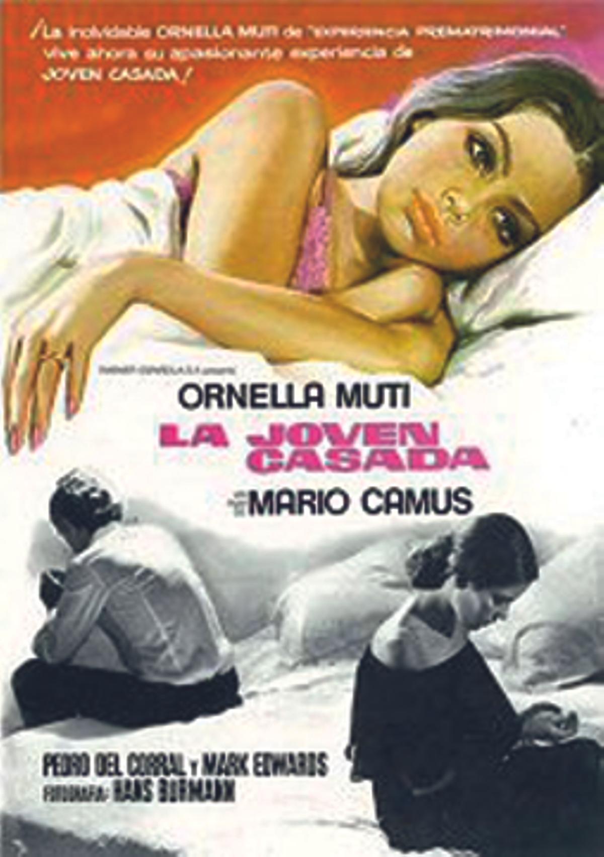 Cartel da película "La joven casada" (1975).