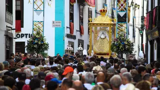 La patrona de La Palma despide la capital y pone a cero el reloj lustral