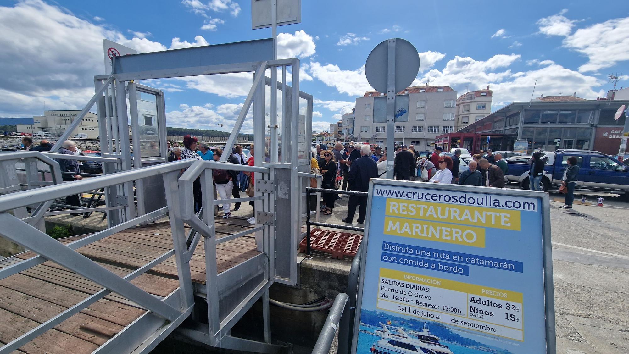 El tirón de los barcos de pasaje de O Grove también se nota en septiembre