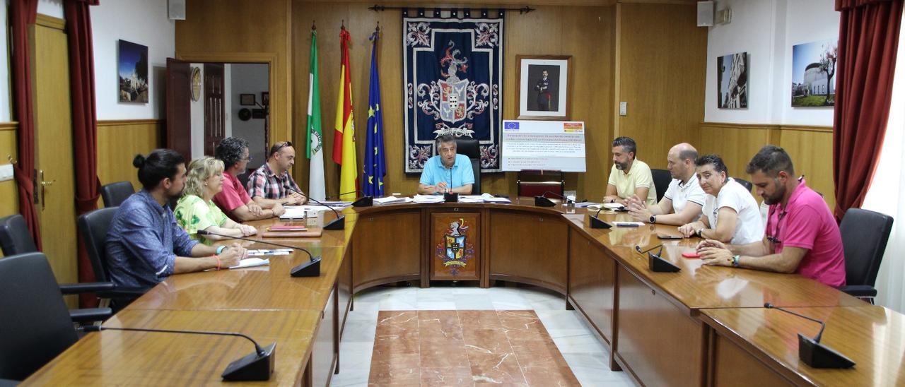 Presentación este miércoles en el salón de plenos del nuevo sistema de alumbrado.