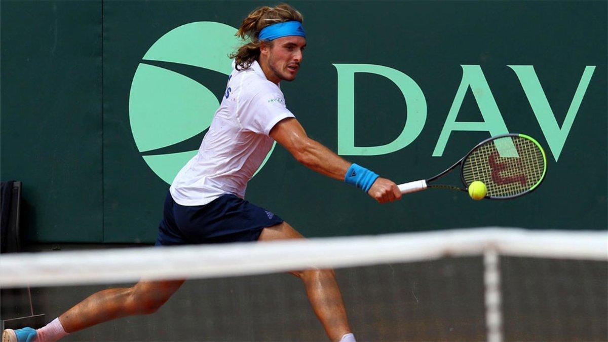 Tsitsipas ayudó a Grecia en la Davis