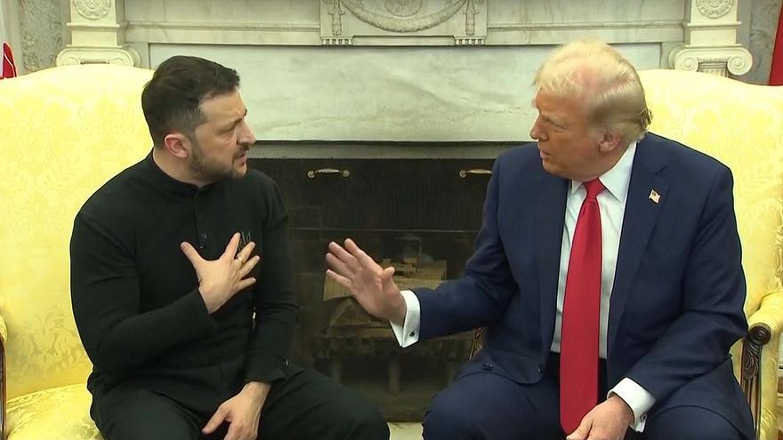 Trump y Zelensky se gritan durante una reunión en el Despacho Oval