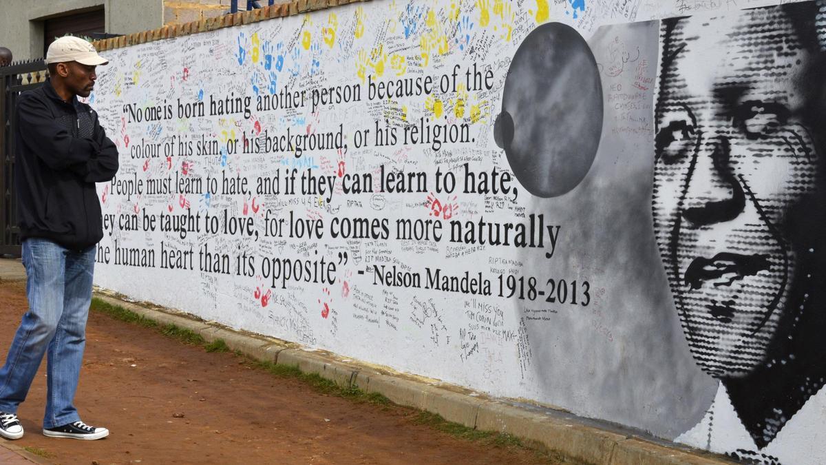 Un mural dedicat a Nelson Mandela a Sud-àfrica