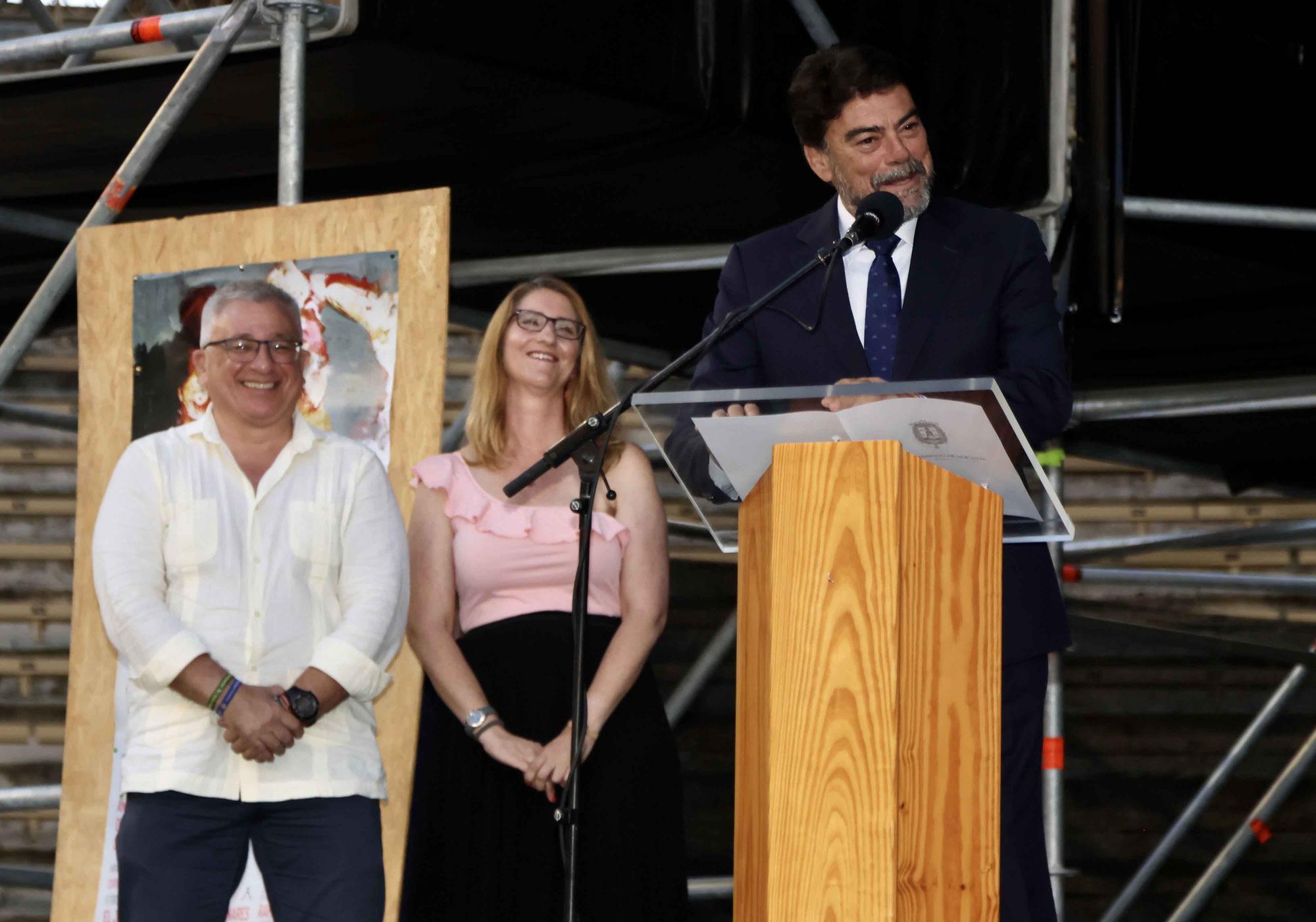 Pregón de la Feria Taurina de Hogueras 2023 en la Plaza de Toros de Alicante