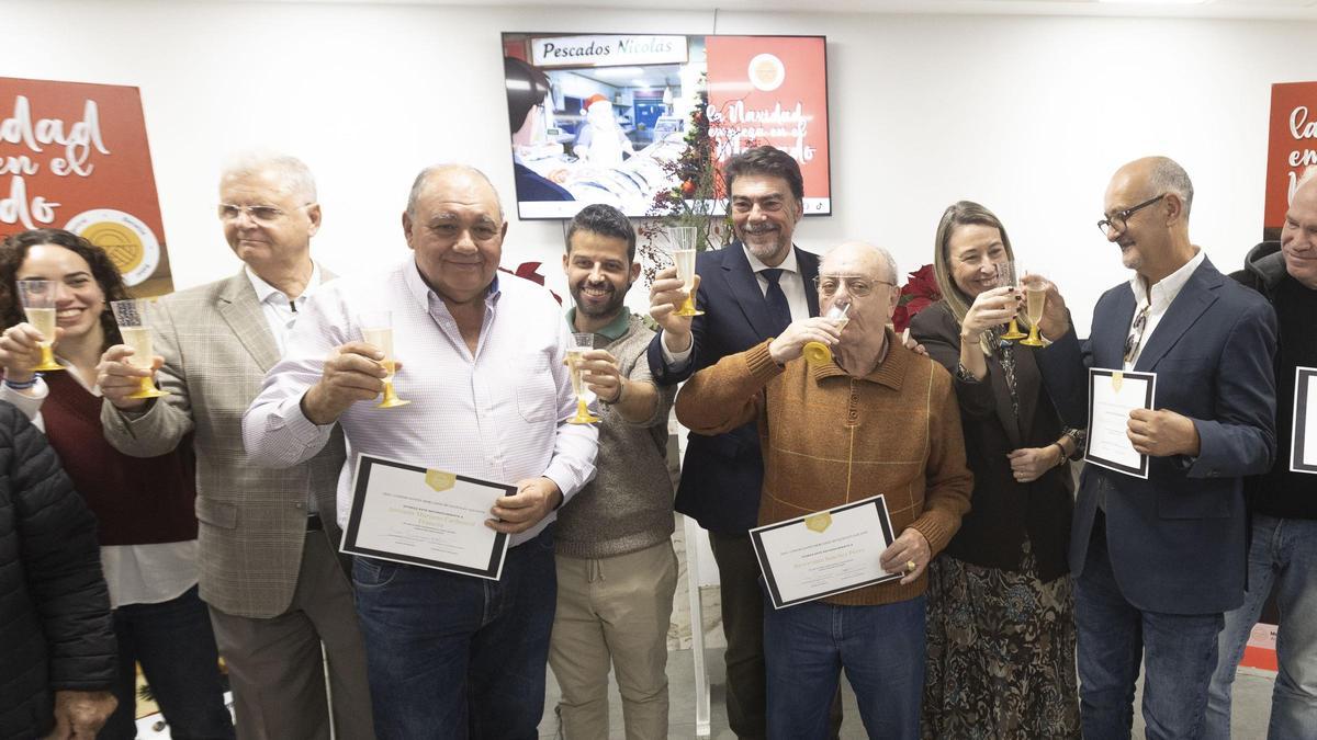 Brindis de Navidad que organiza la Asociación de Mercados Municipales