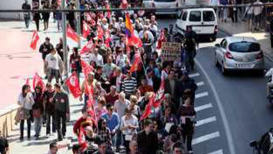 La marcha en las calles de Benidorm.