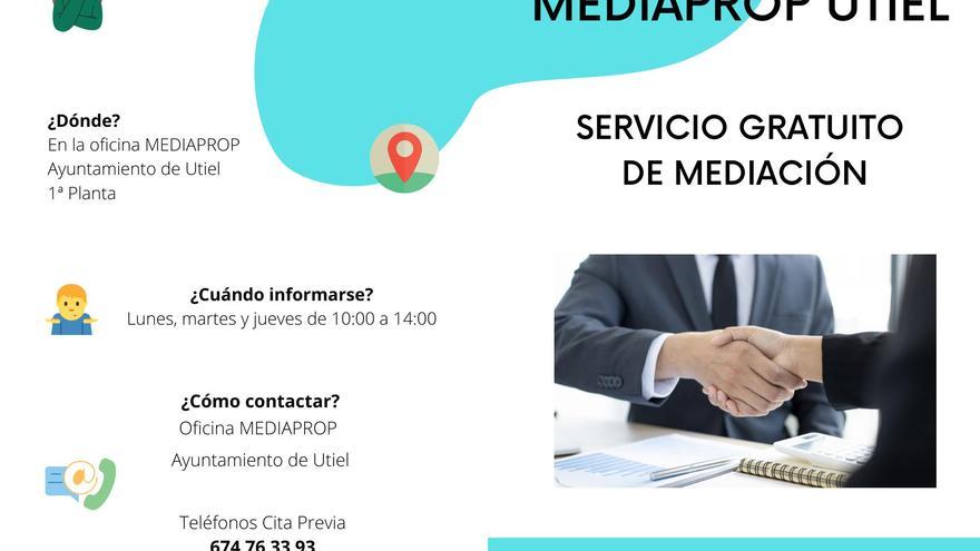 Utiel completa el servicio gratuito de “Justicia Próxima” con la oficina Mediaprop