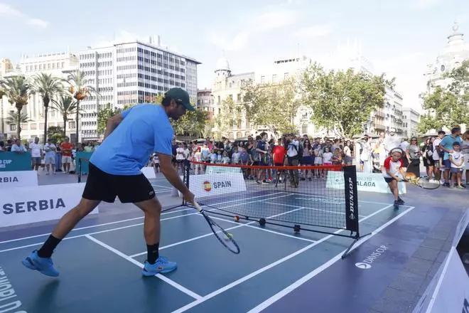 Fiesta del tenis en València por la Copa Davis