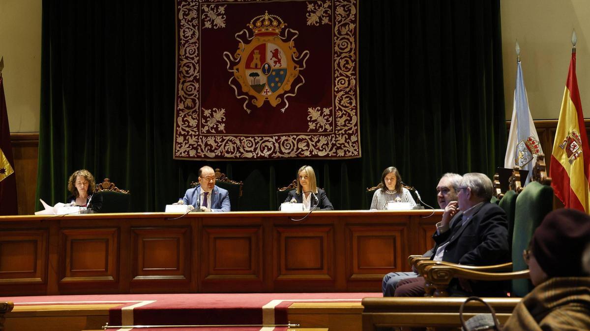 Dulce María García, Antonio López, Sandra Vázquez e Marta Pereiro, no acto en Fonseca