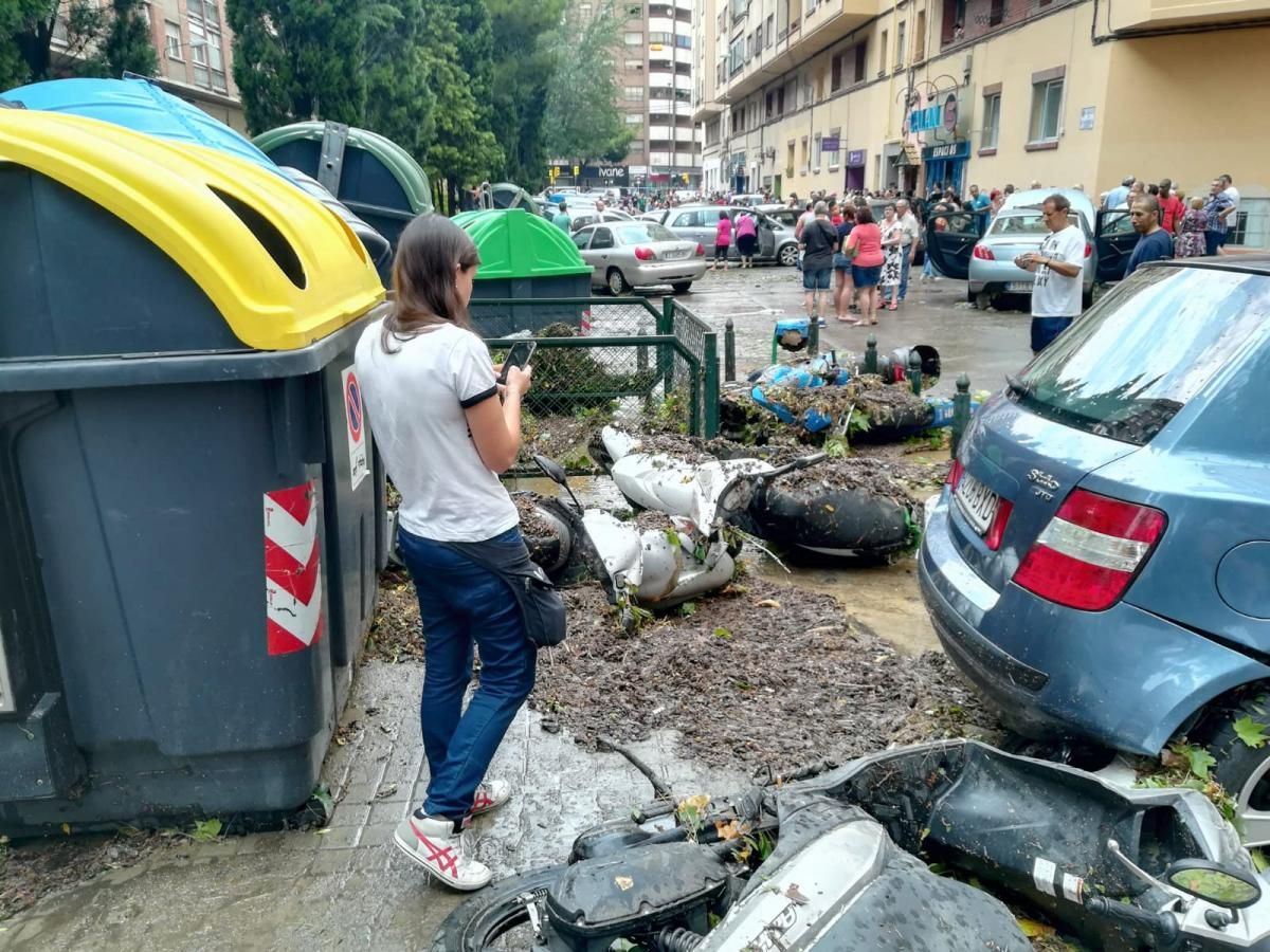 Consecuencias de la tormenta en Zaragoza