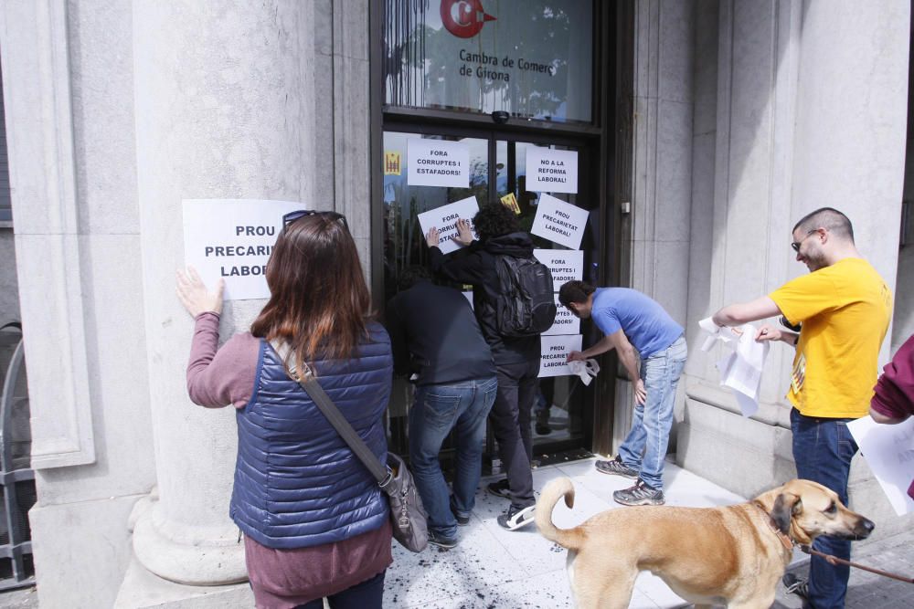 Manifestació del primer de maig a Girona