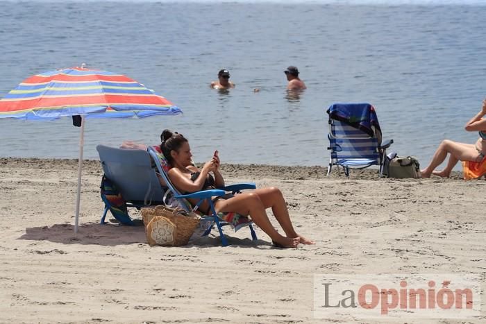 Ambiente en las playas de la Región durante el primer fin de semana de la 'nueva normalidad'