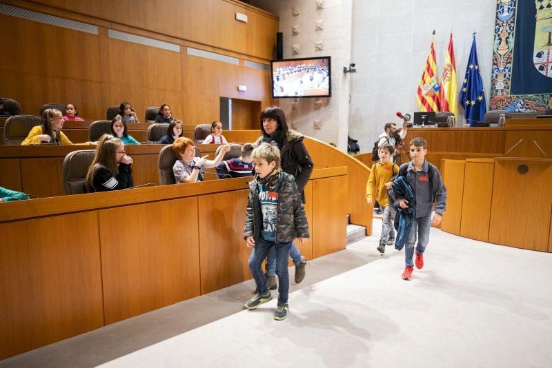 Pleno infantil en las Cortes