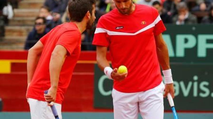 Marc López i Feliciano López no van poder superar la parella alemanya