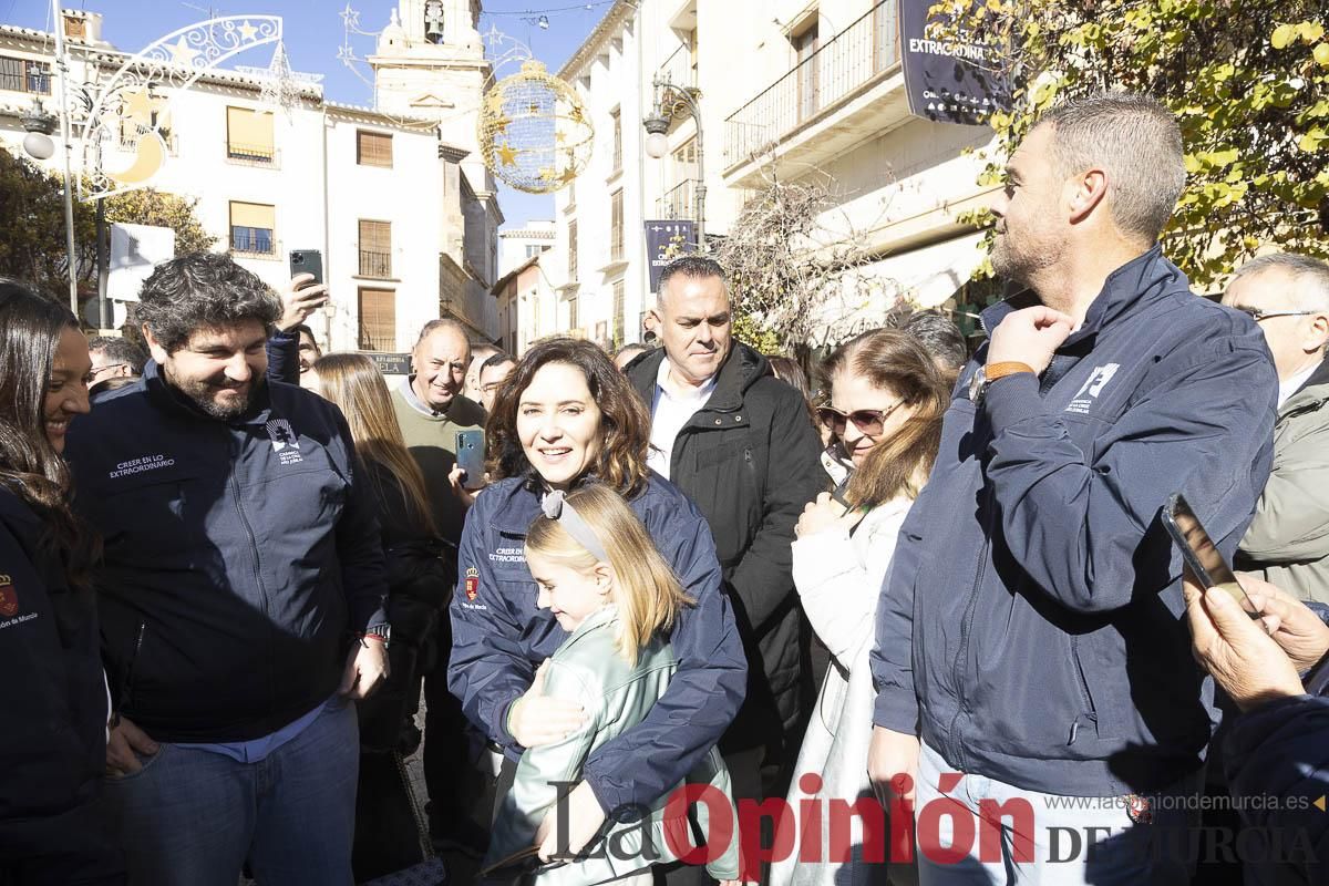 Así ha sido la visita de Isabel Díaz Ayuso a Caravaca de la Cruz