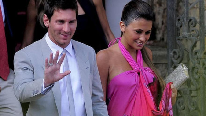 Leo Messi y su pareja, Antonella Roccuzzo.