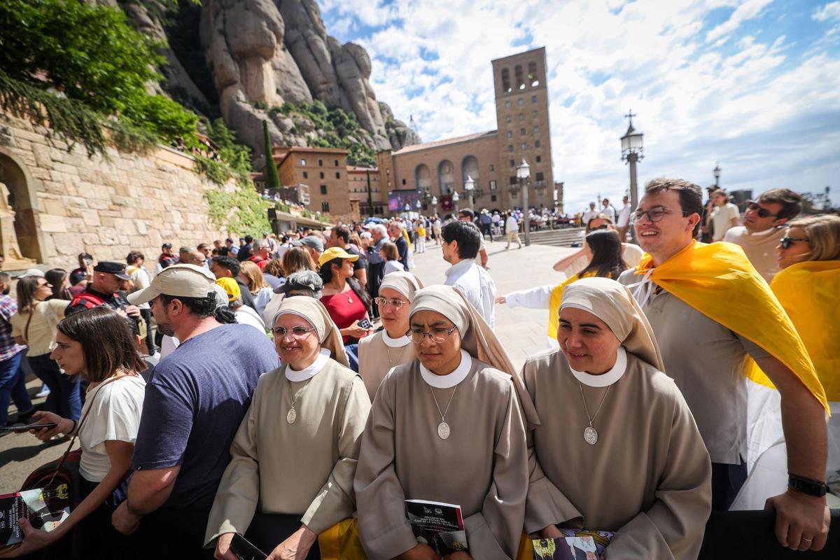 El Papa León XIV visita Montserrat