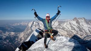 Carlos Suárez en la cima del Eiger