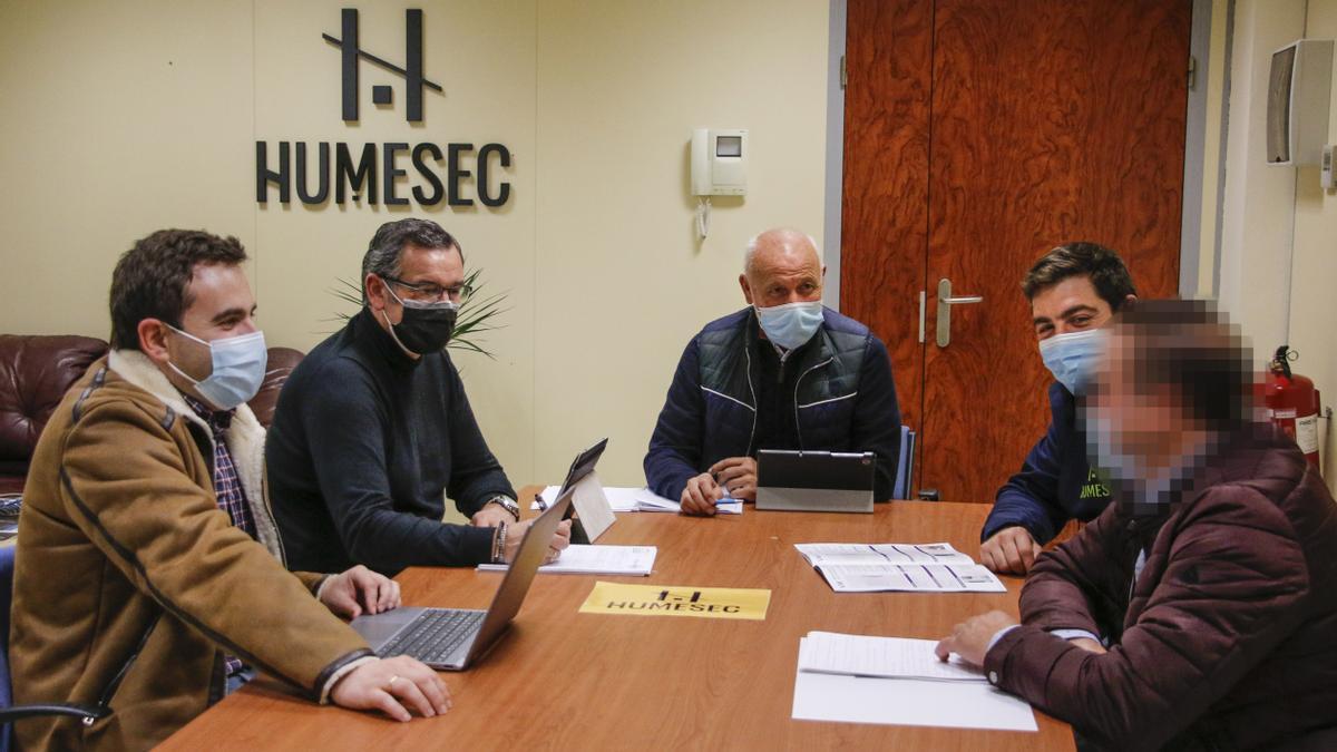 Reunión técnica en la sede de Humesec.