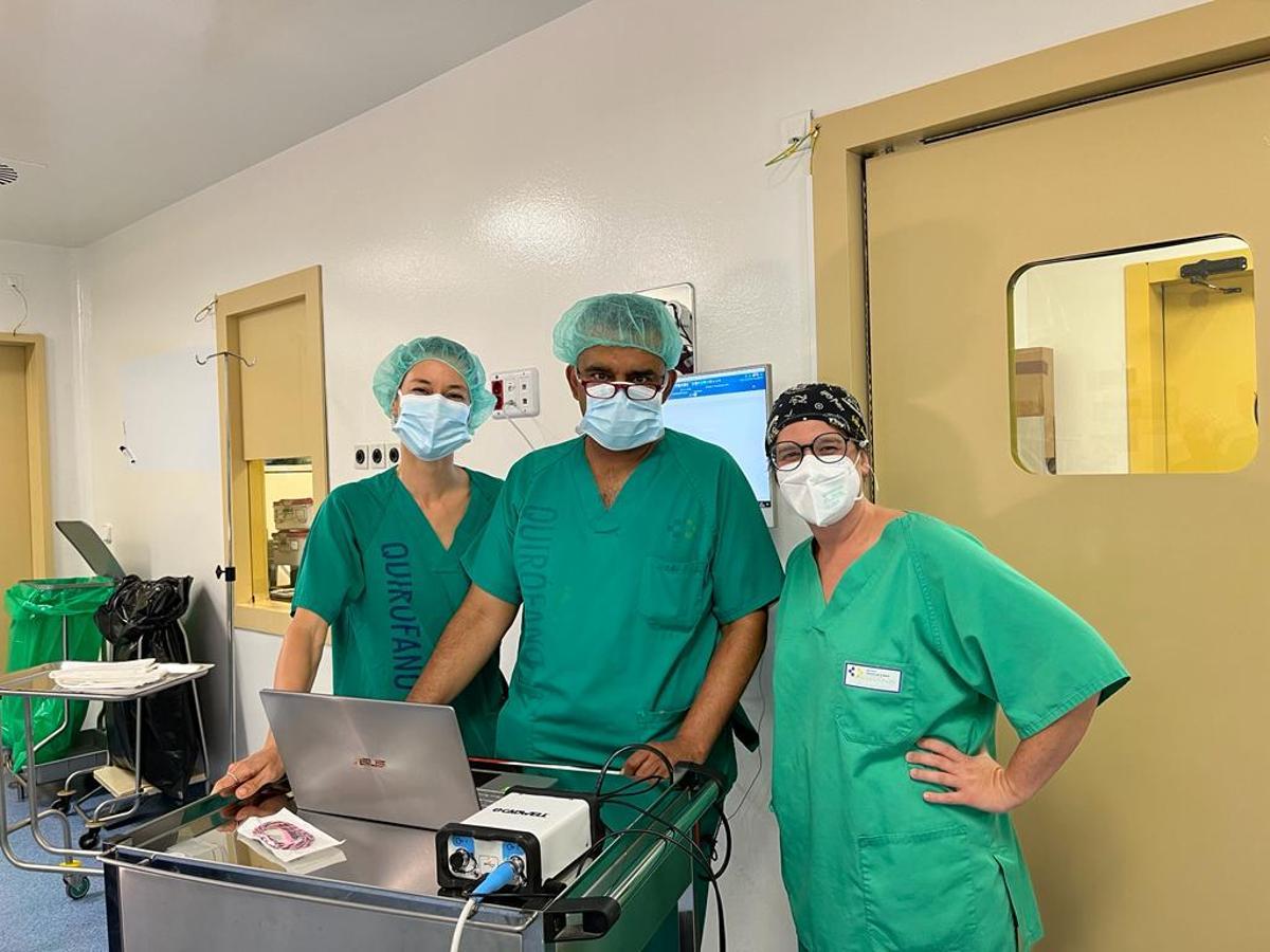 Participantes en las intervenciones bajo la técnica de monitorización neurofisiológica intraoperatoria en el Hospital Universitario de Lanzarote Doctor José Molina Orosa.