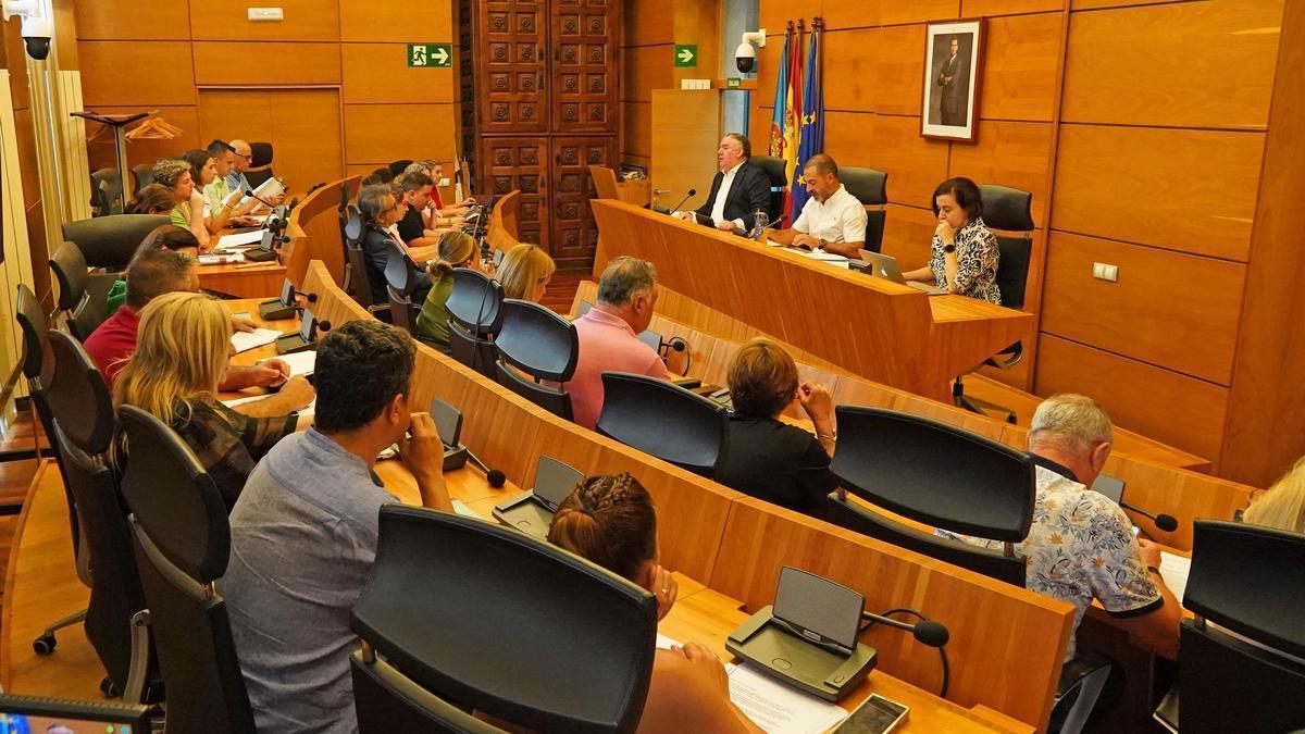 Un momento del pleno de este jueves