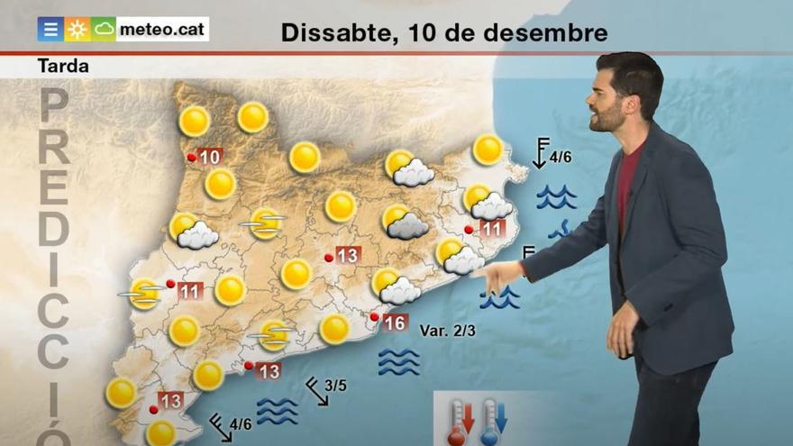 Dissabte amb temperatura en descens: mínimes de 0ºC i màximes de 10ºC