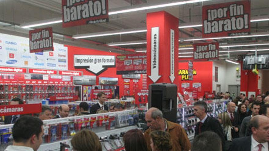 Vista general de un centro Media Markt en Málaga capital.