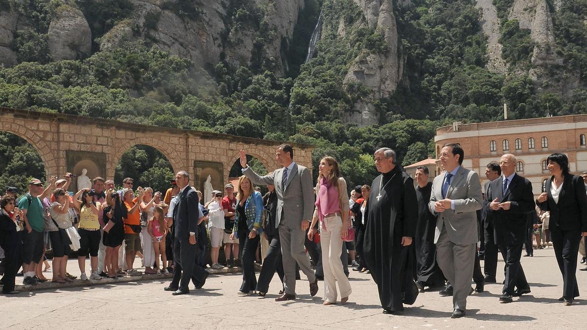 Visita de los príncipes de Asturias a Montserrat en julio de 2011 Visita de los príncipes de Asturias a Montserrat en julio de 2011