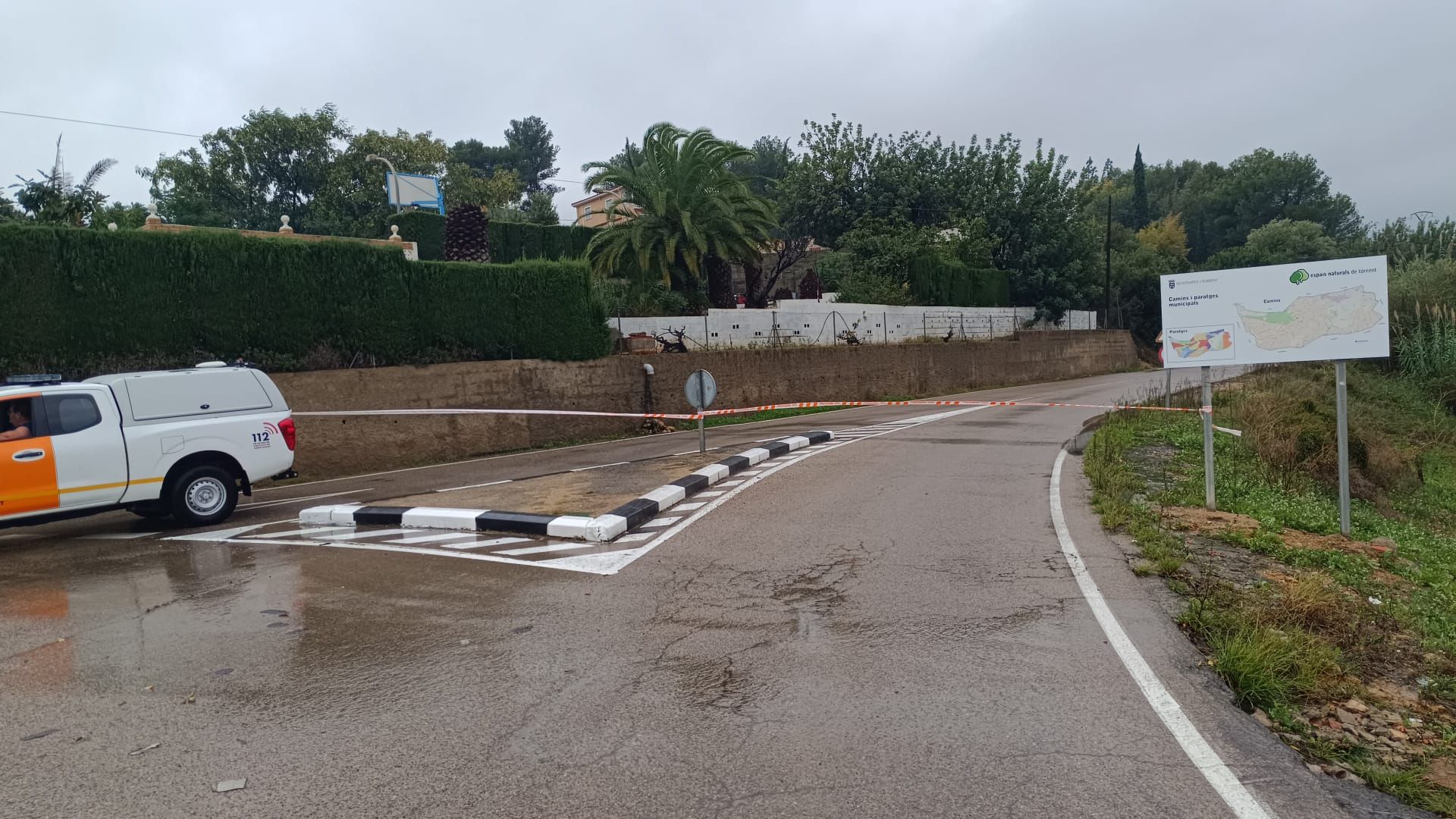 Los efectos de la DANA en caminos rurales de Torrent