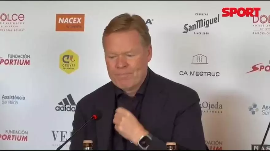 Ronald Koeman, a punto para presentar otra edición de la Koeman Cup de Golf.