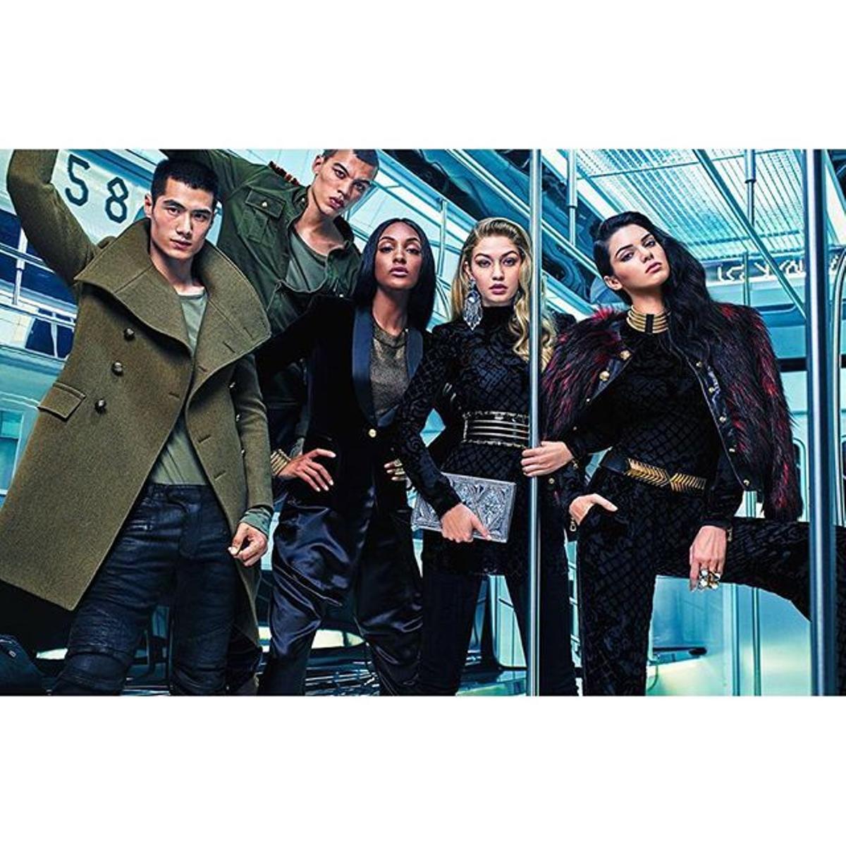 Balmain for H&M: negro y verde