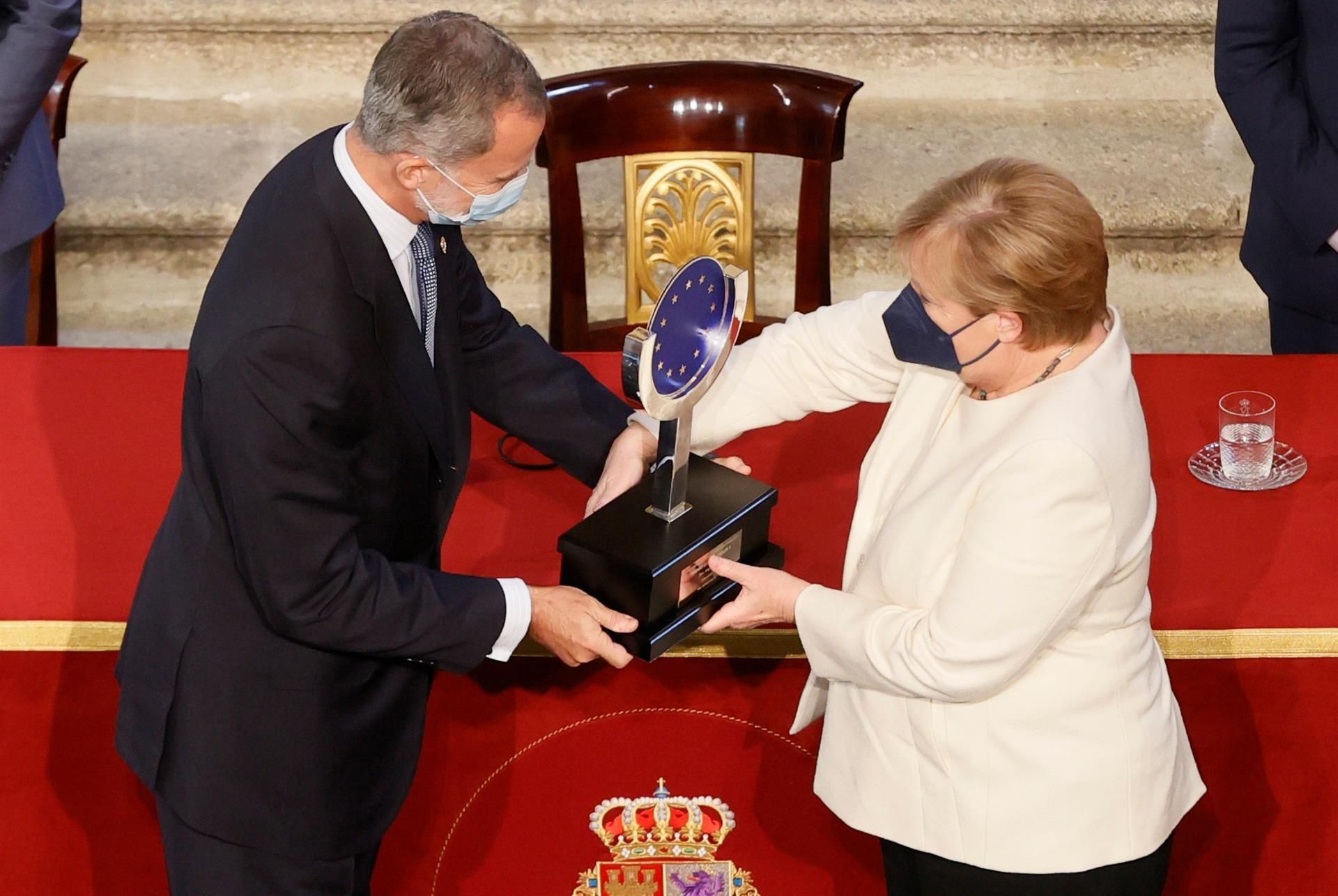 Entrega del premio Europeo Carlos V a Angela Merkel