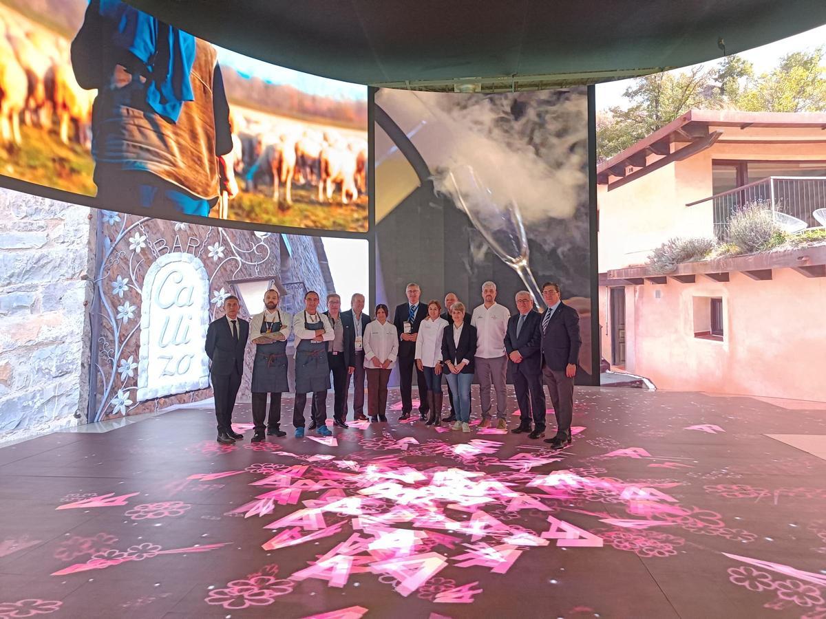 Foto de familia con las estrellas Michelín.