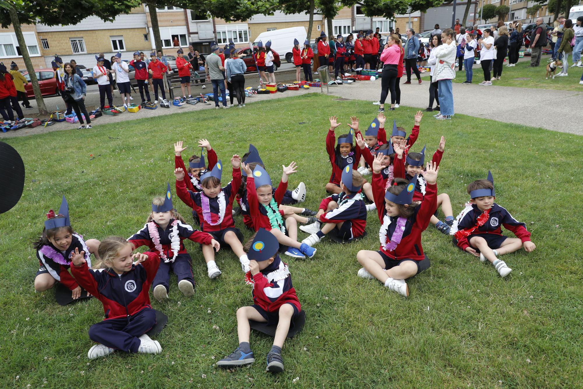 Los selleros más precoces son de Gijón: el colegio San Miguel enseña a remar a sus alumnos de Infantil