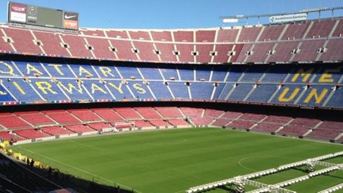 La nueva imagen del gol norte del Camp Nou.