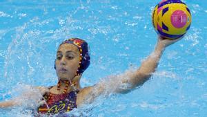 Judith Forca, durante un partido del Mundial.