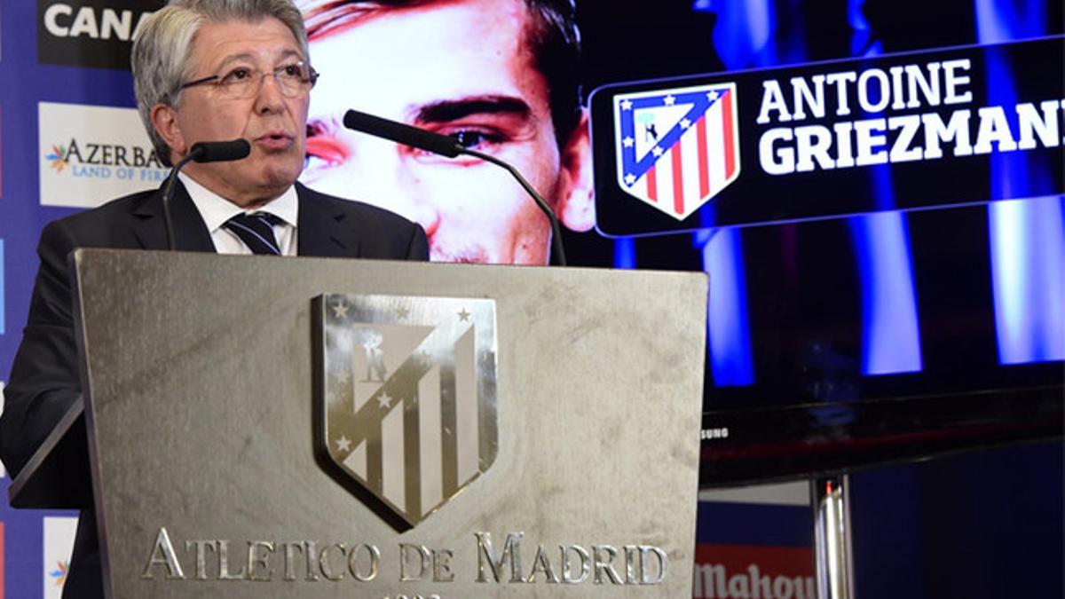 Enrique Cerezo, presidente del Atlético de Madrid