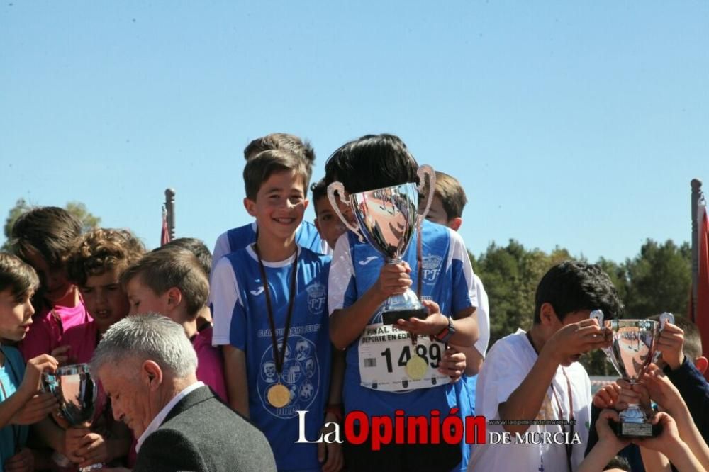 Final Cross Escolar de Lorca: Entrega de premios