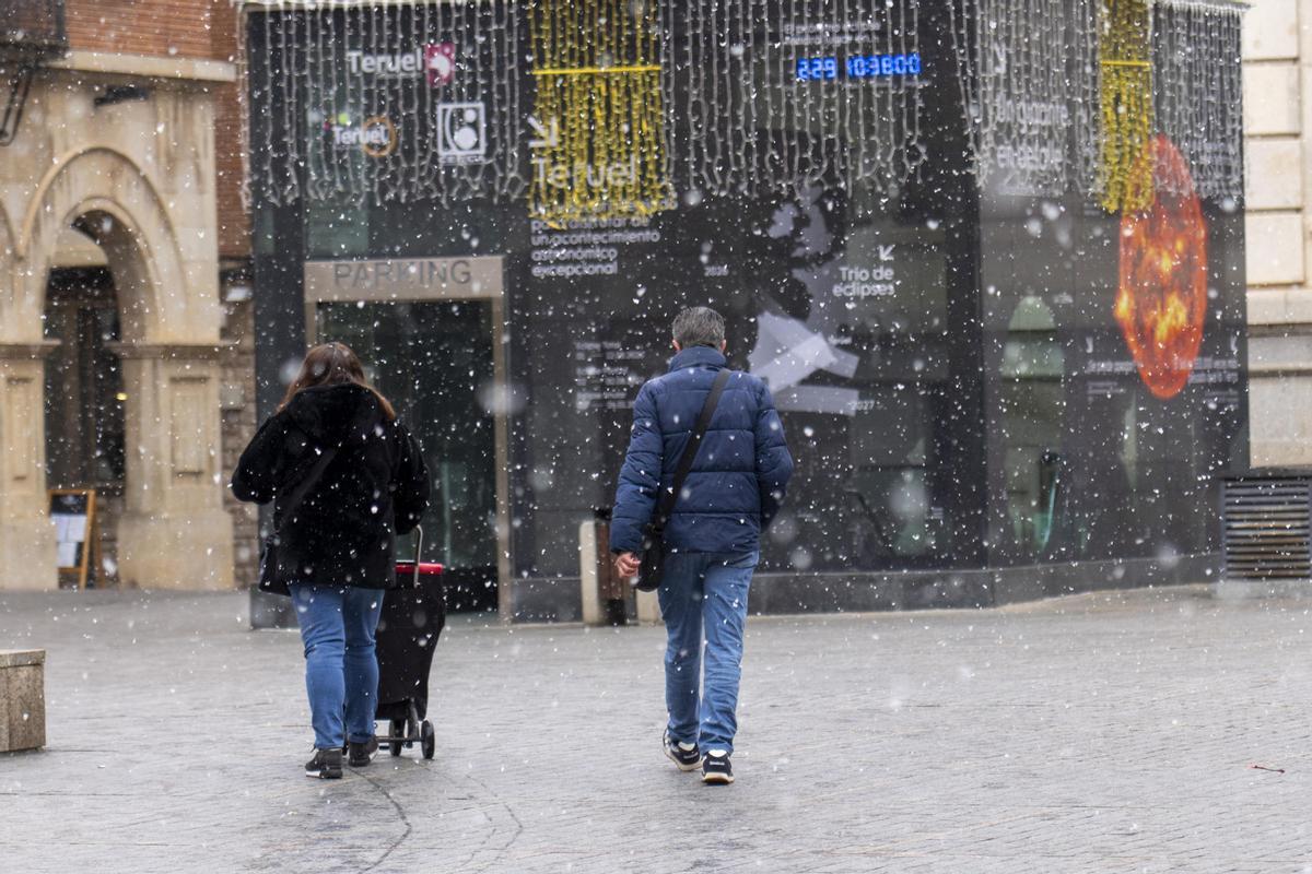 Nevada en Teruel en una imagen de archivo