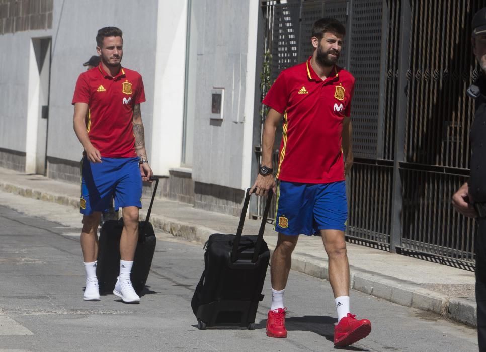 El entrenamiento de La Roja ayer en el Rico Pérez