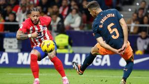 Gabriel Paulista ante el Atlético de Madrid