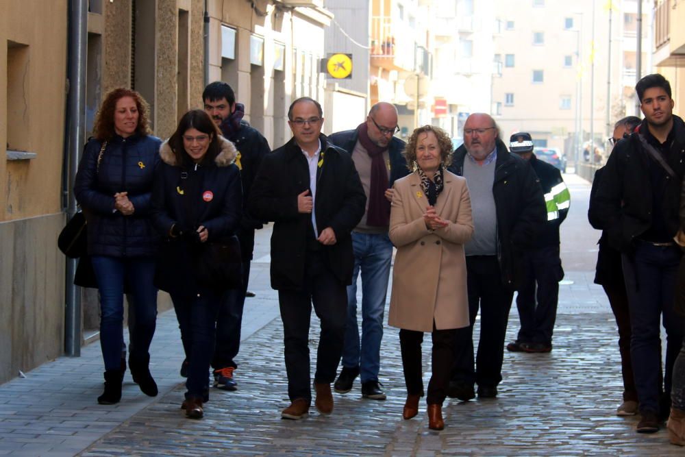 Turull visita la família de Puigdemont a Amer