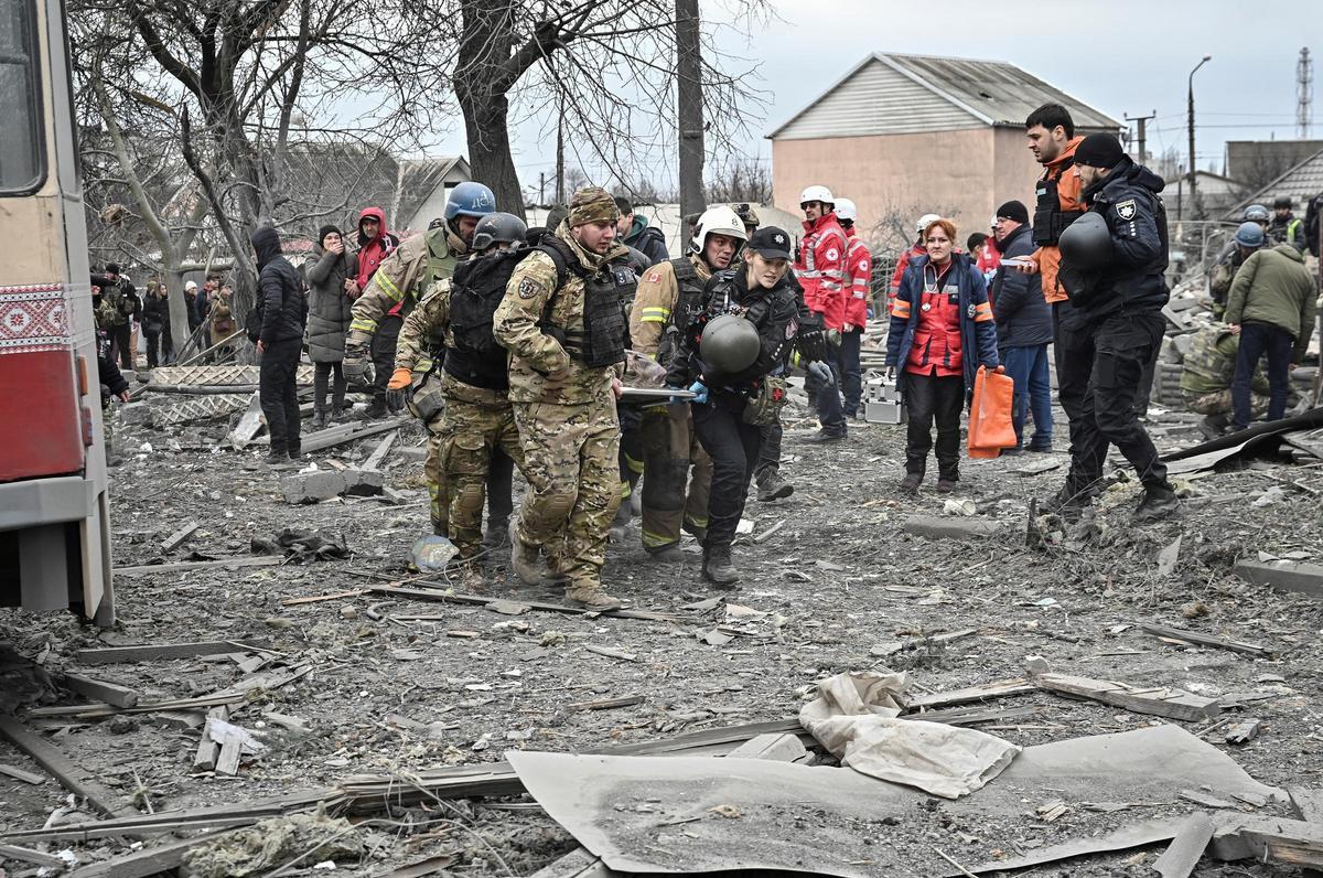 Ataque ruso con misiles sobre Zaporiyia