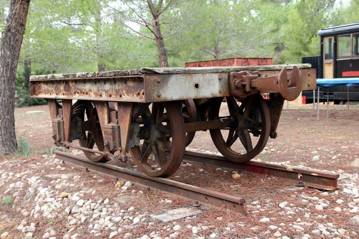 Blick in den künftigen Eisenbahn-Park von Mallorca